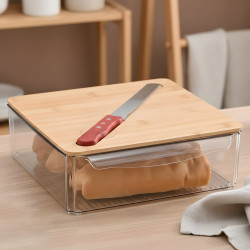 Plastic Container with Knife